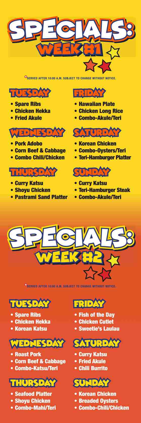 specials